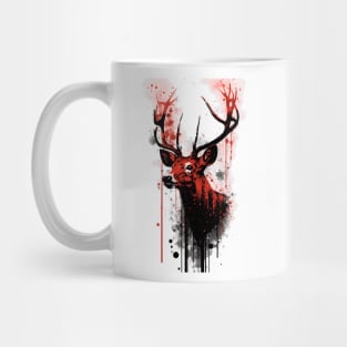 Buck Deer Ink Painting Mug